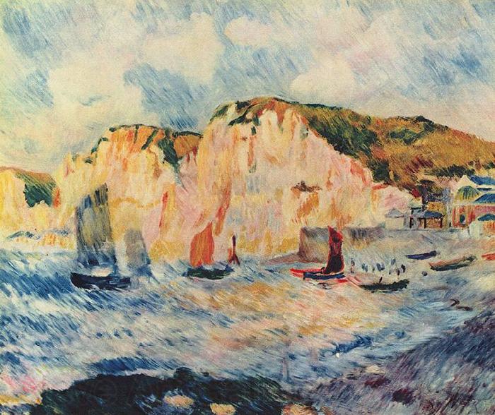 Pierre-Auguste Renoir Meer und Klippen Norge oil painting art